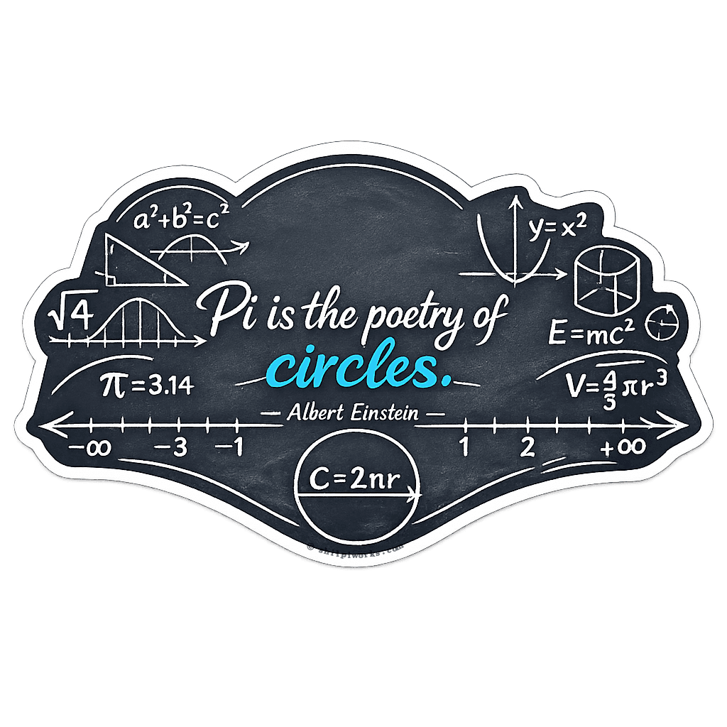 Pi's Poetic Geometry: Einstein's Mathematical Insight