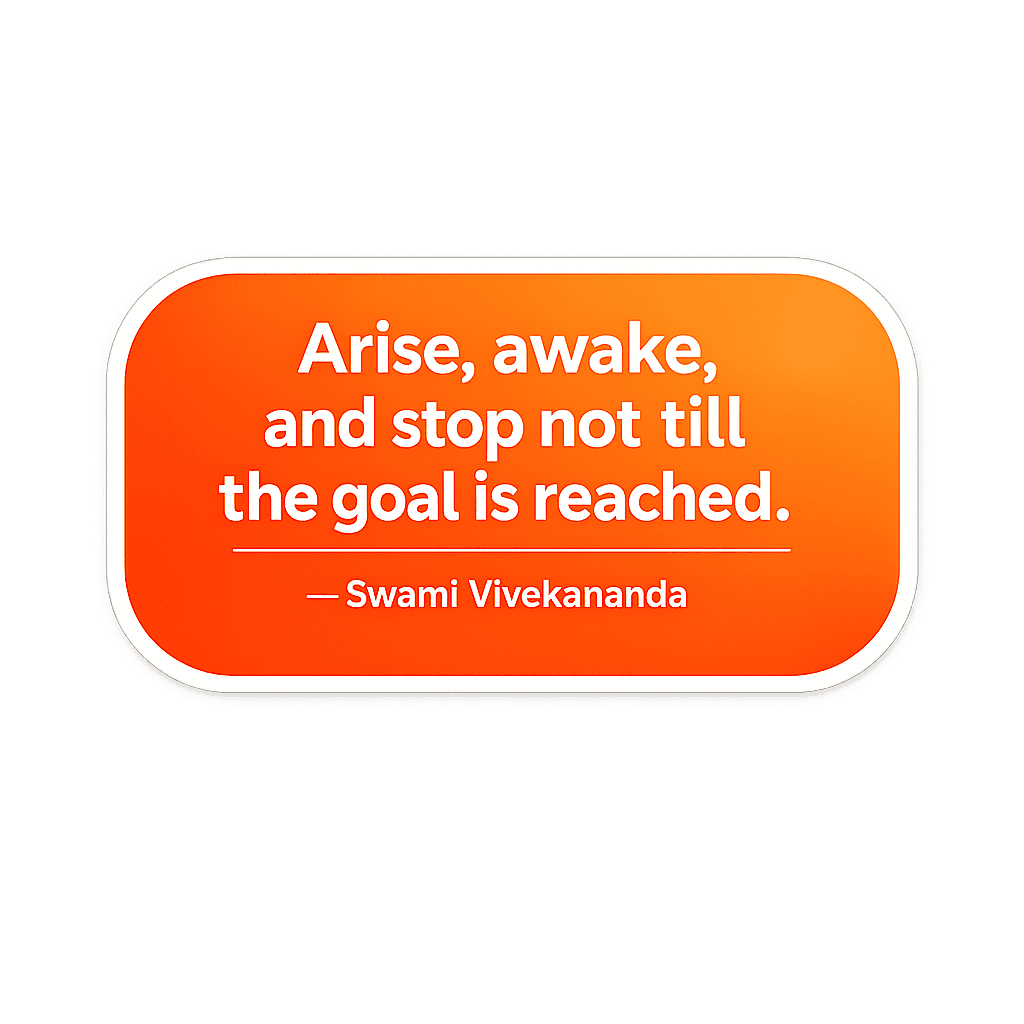 Unwavering Resolve: Vivekananda's Path to Achievement