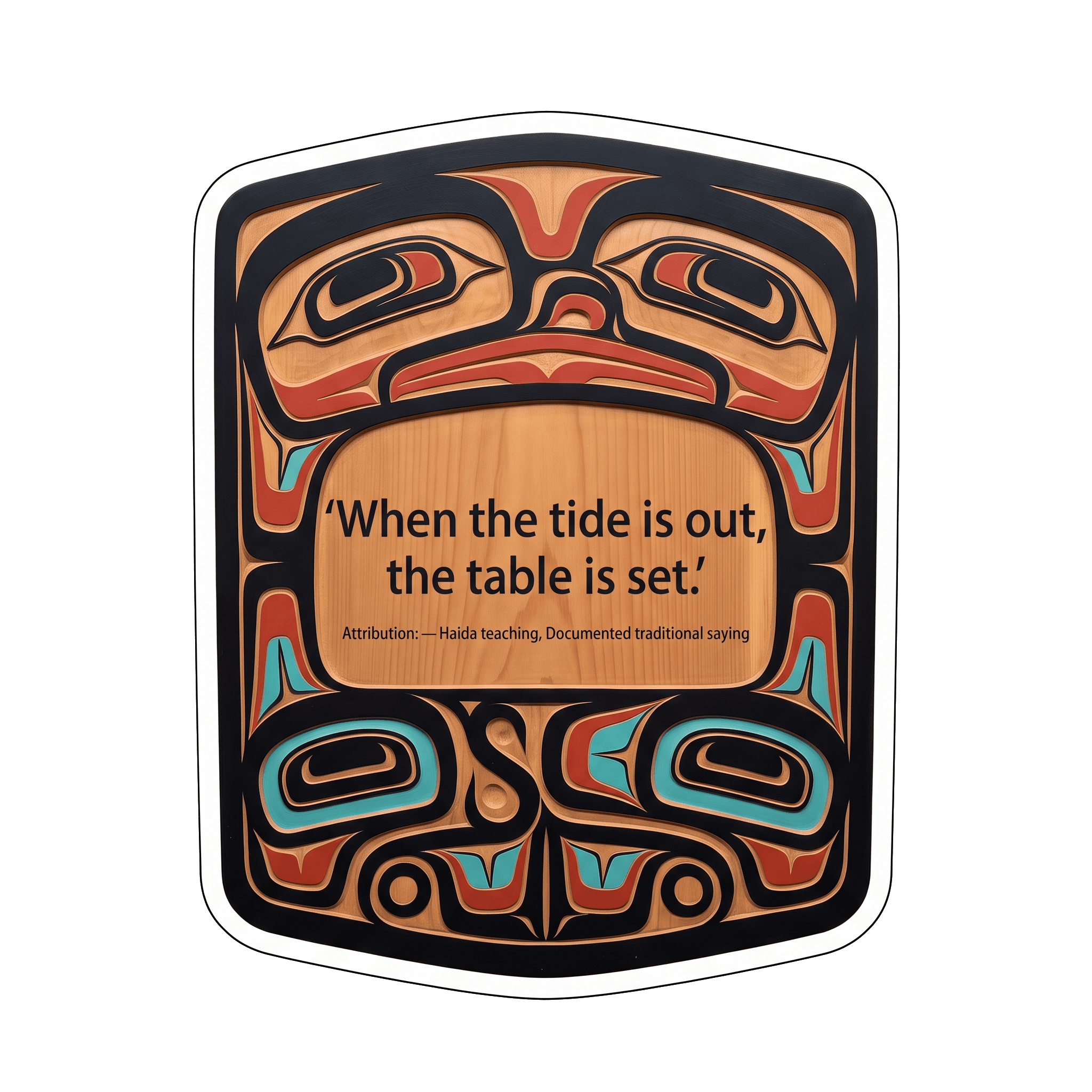 Coastal Wisdom Formline Decal