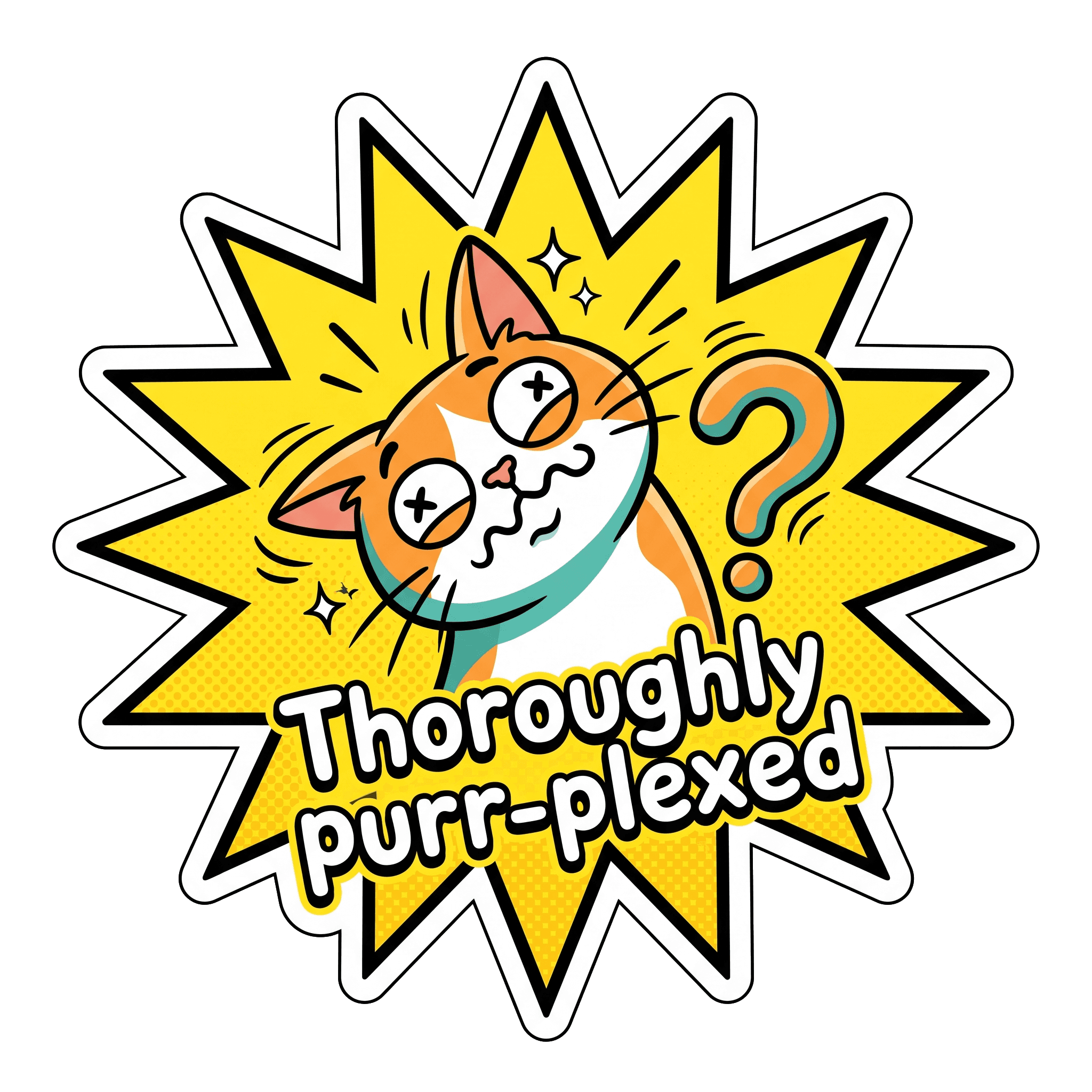 Thoroughly Purr-plexed Feline Fun
