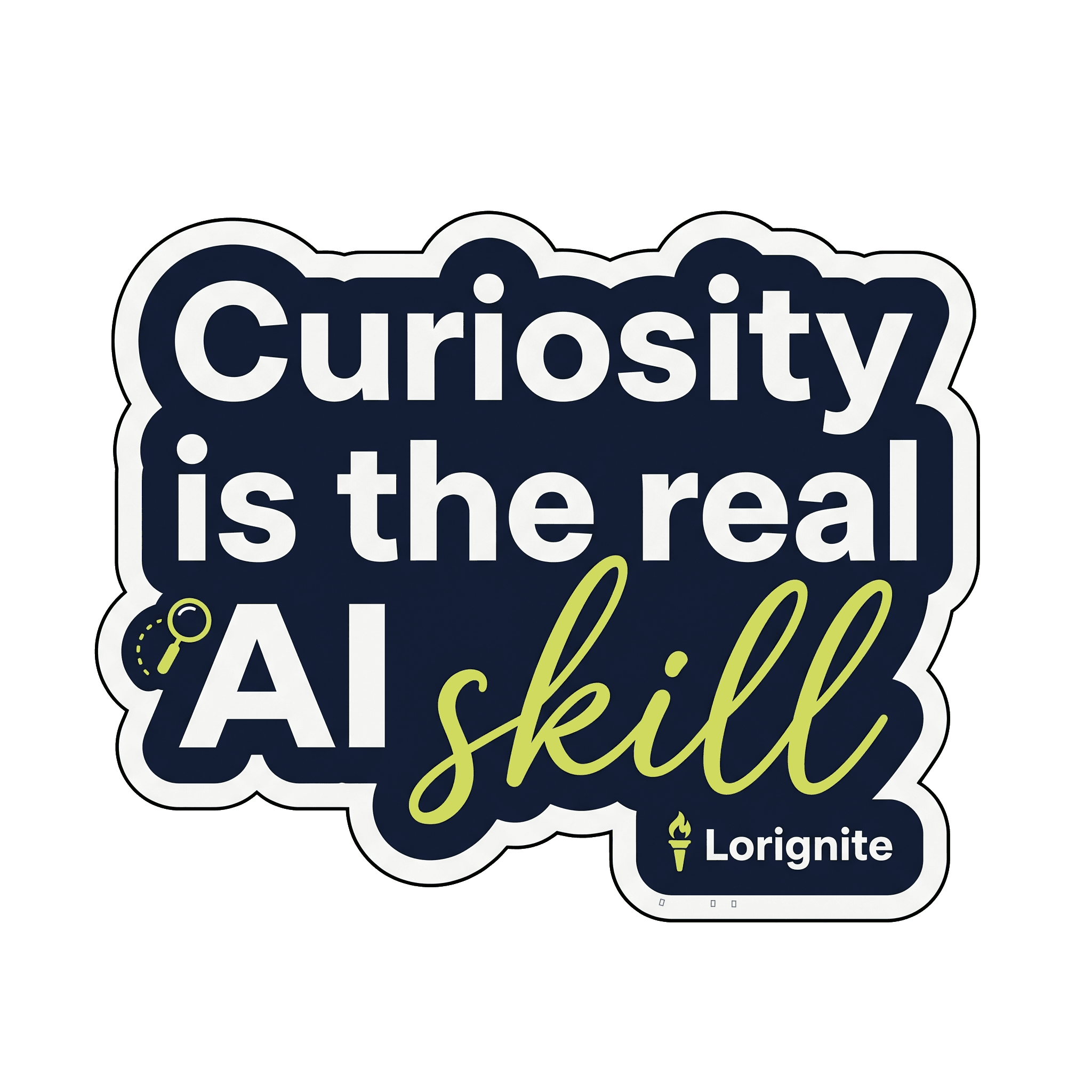 Curiosity: The Real AI Skill Mindset Emblem