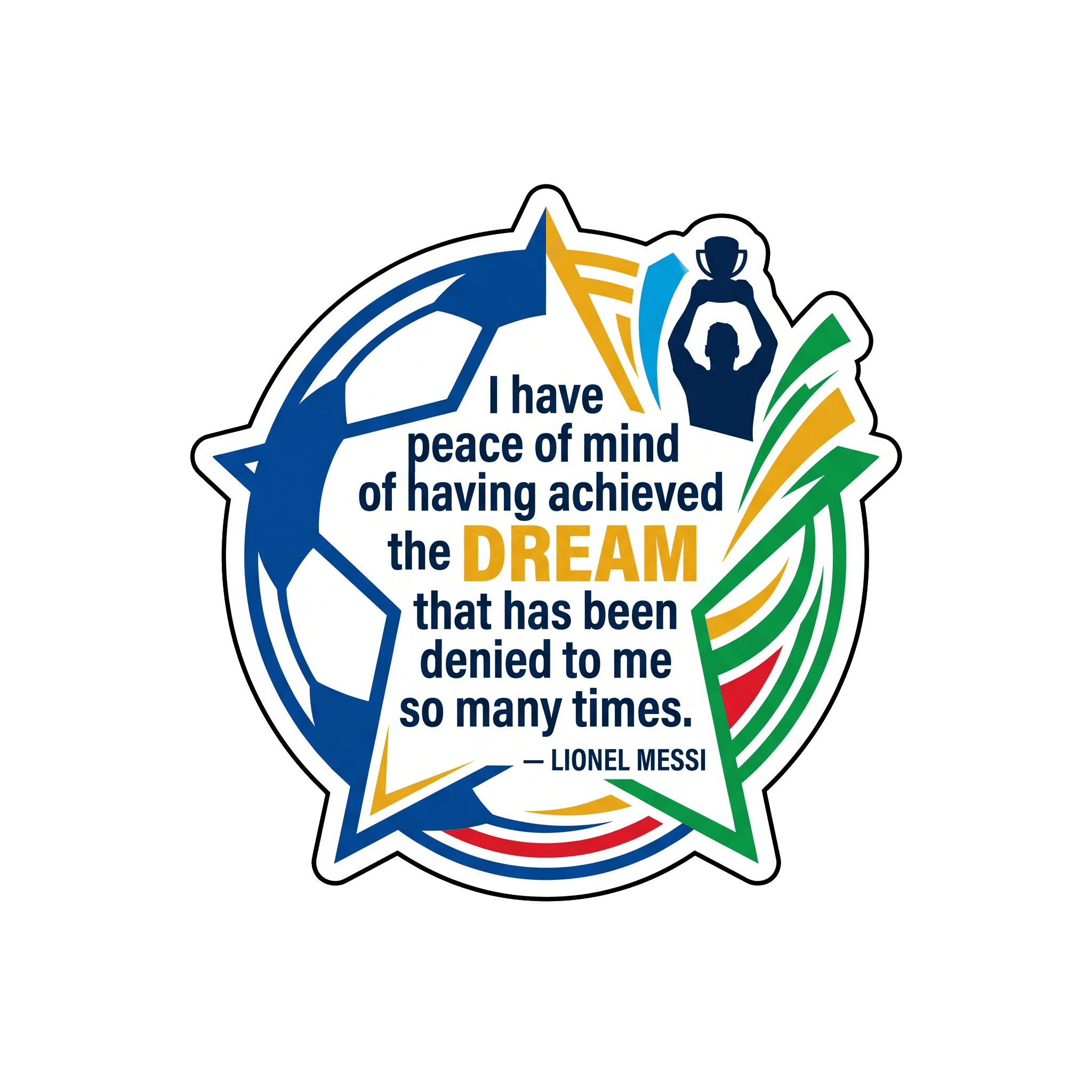 Messi's Unforgettable Triumph Sticker