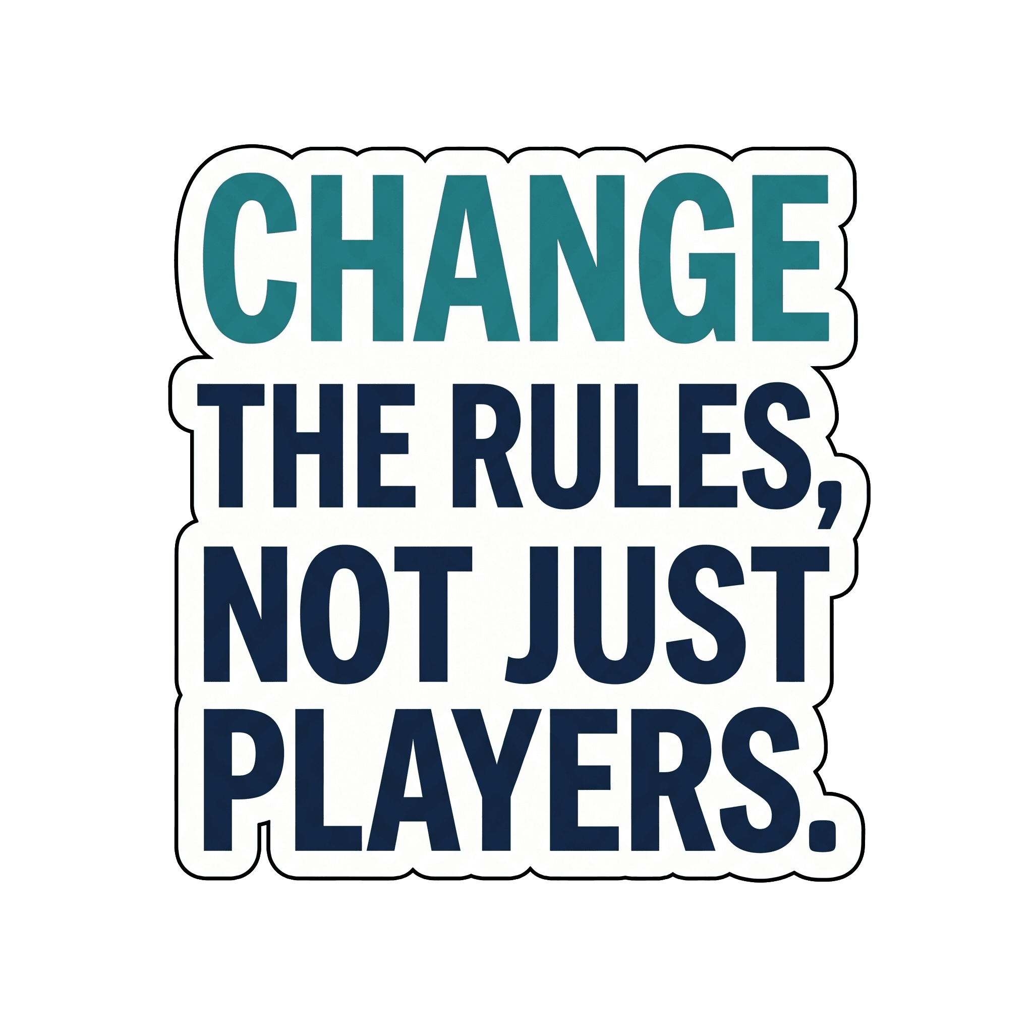 Rethink the Rules Sticker