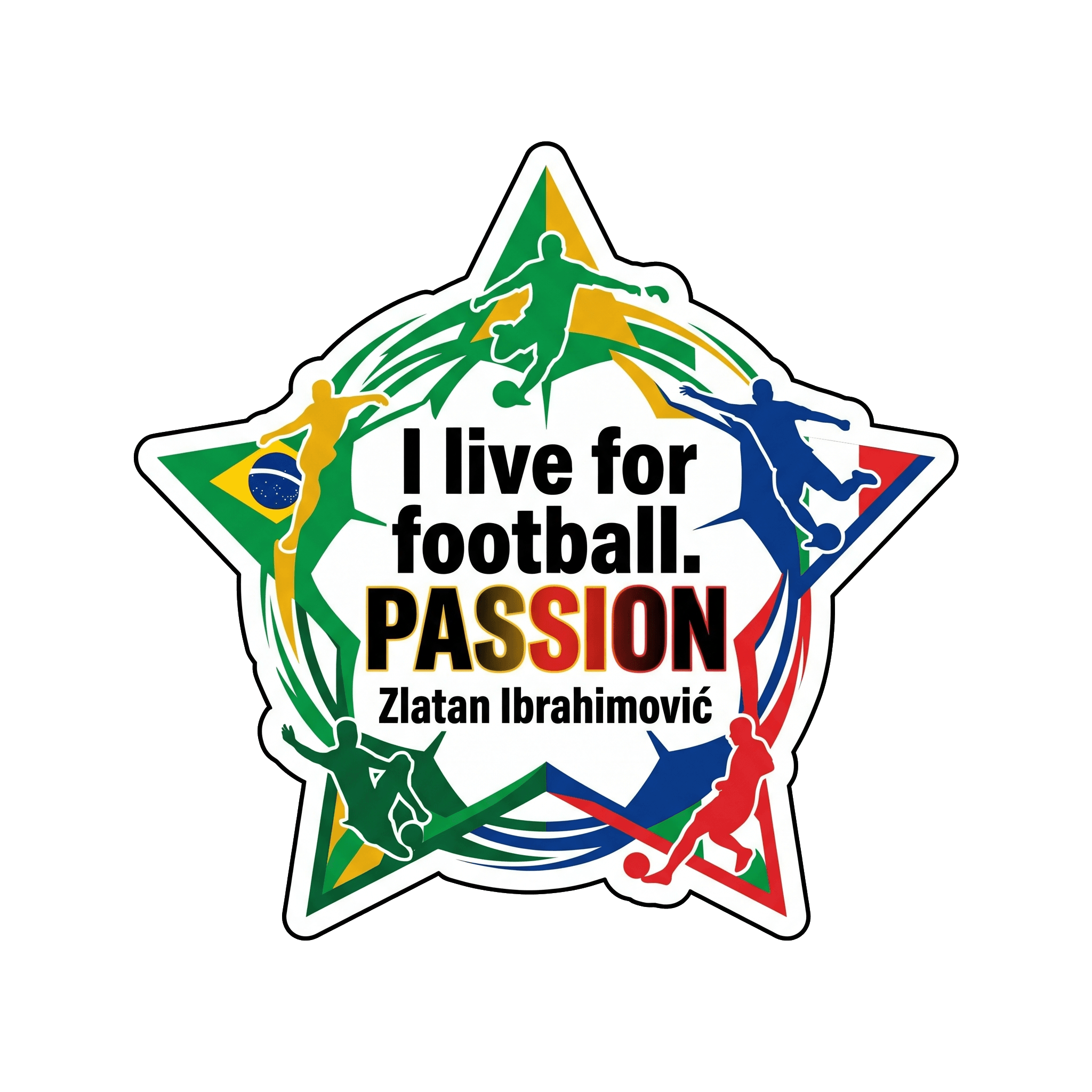 Ibrahimović's Football Passion Sticker