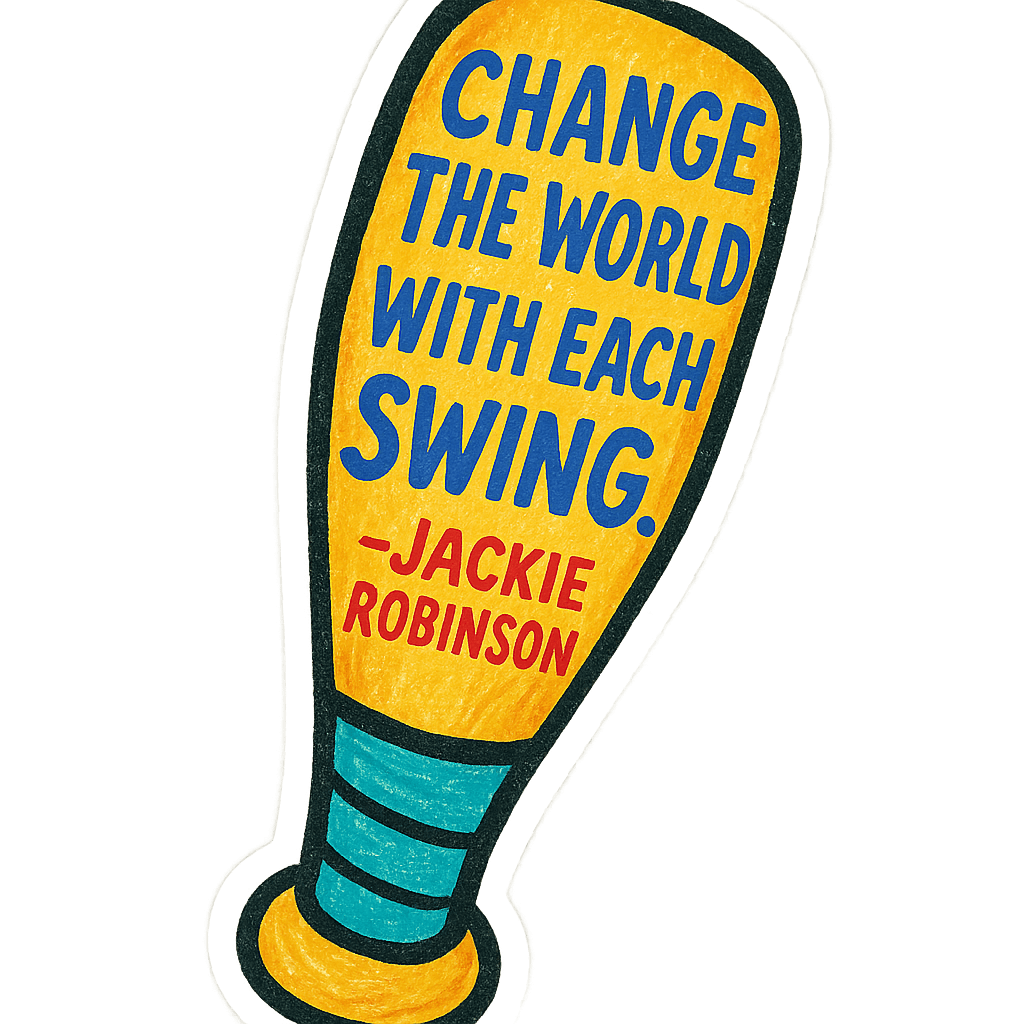 Jackie Robinson Art - Change the World Graphic