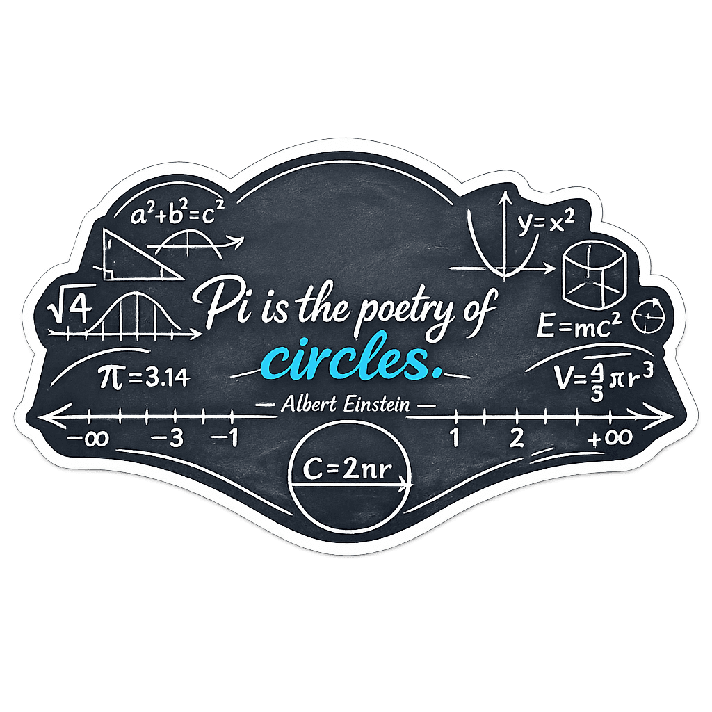 Pi's Poetic Geometry: Einstein's Mathematical Insight