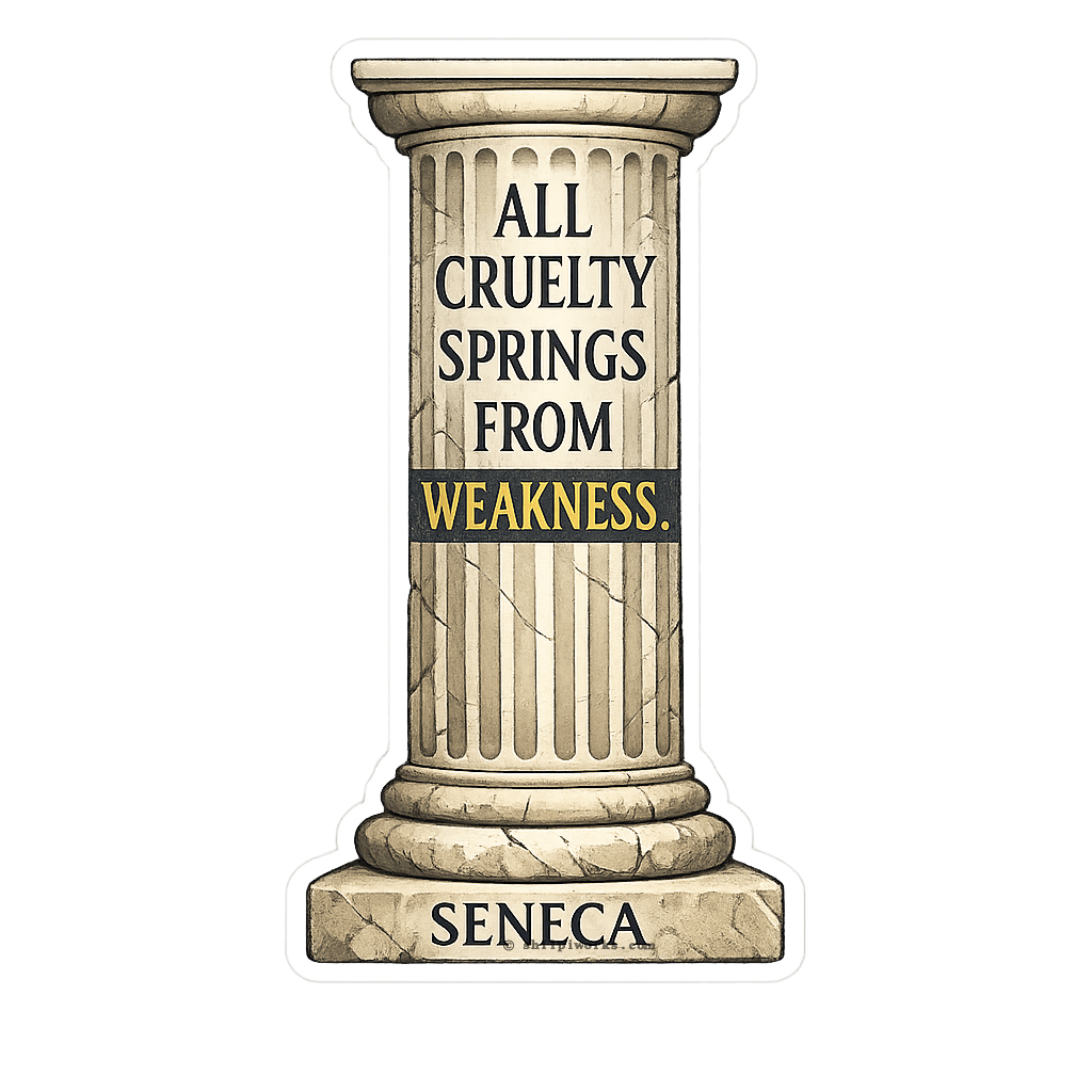 Cruelty Reveals Weakness