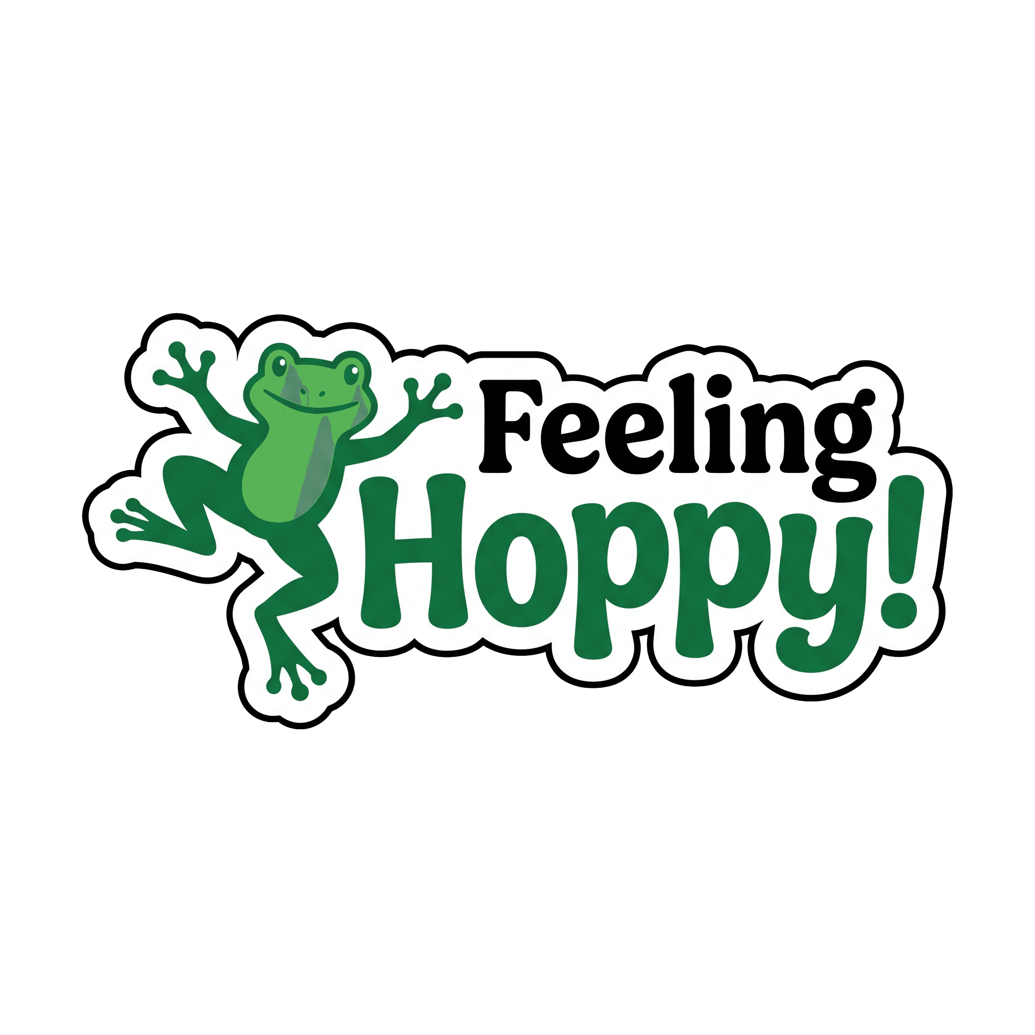 Hoppy Vibes Pun Sticker