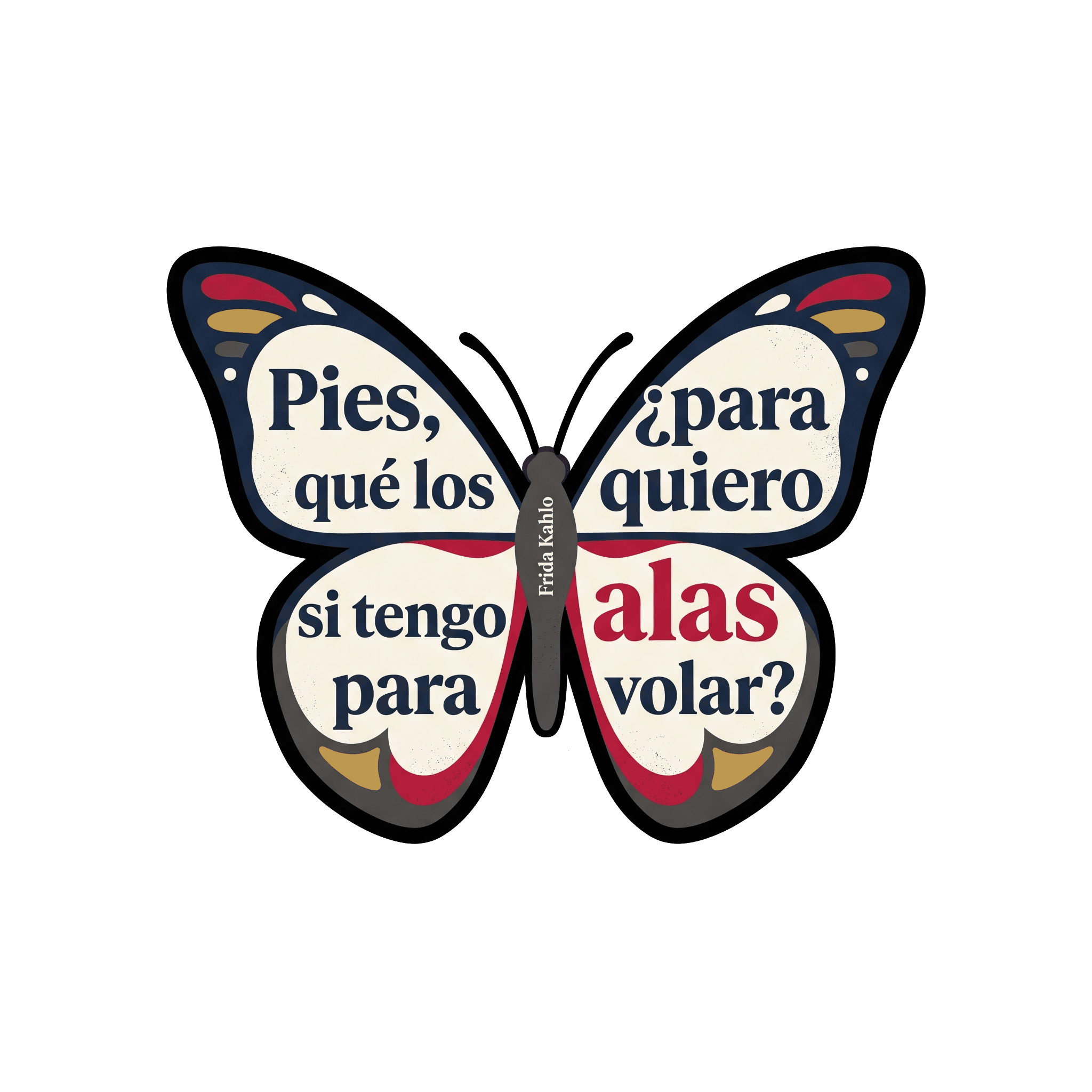 Frida's Wings of Freedom Sticker