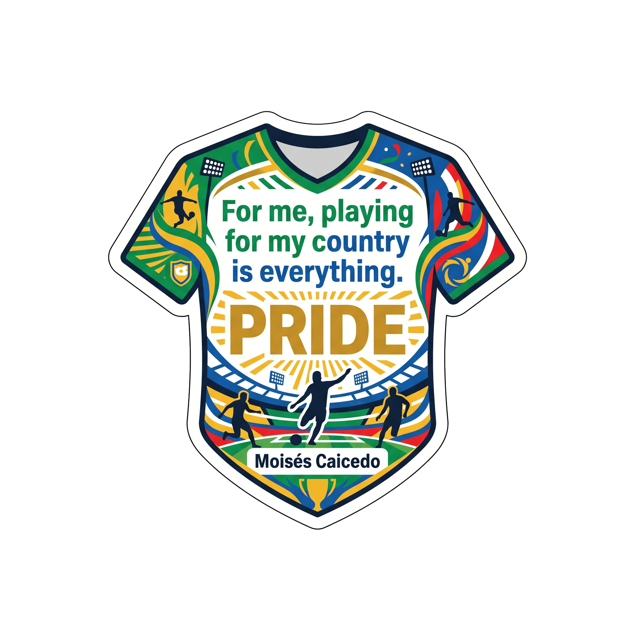 Moisés Caicedo Football Country Pride Emblem