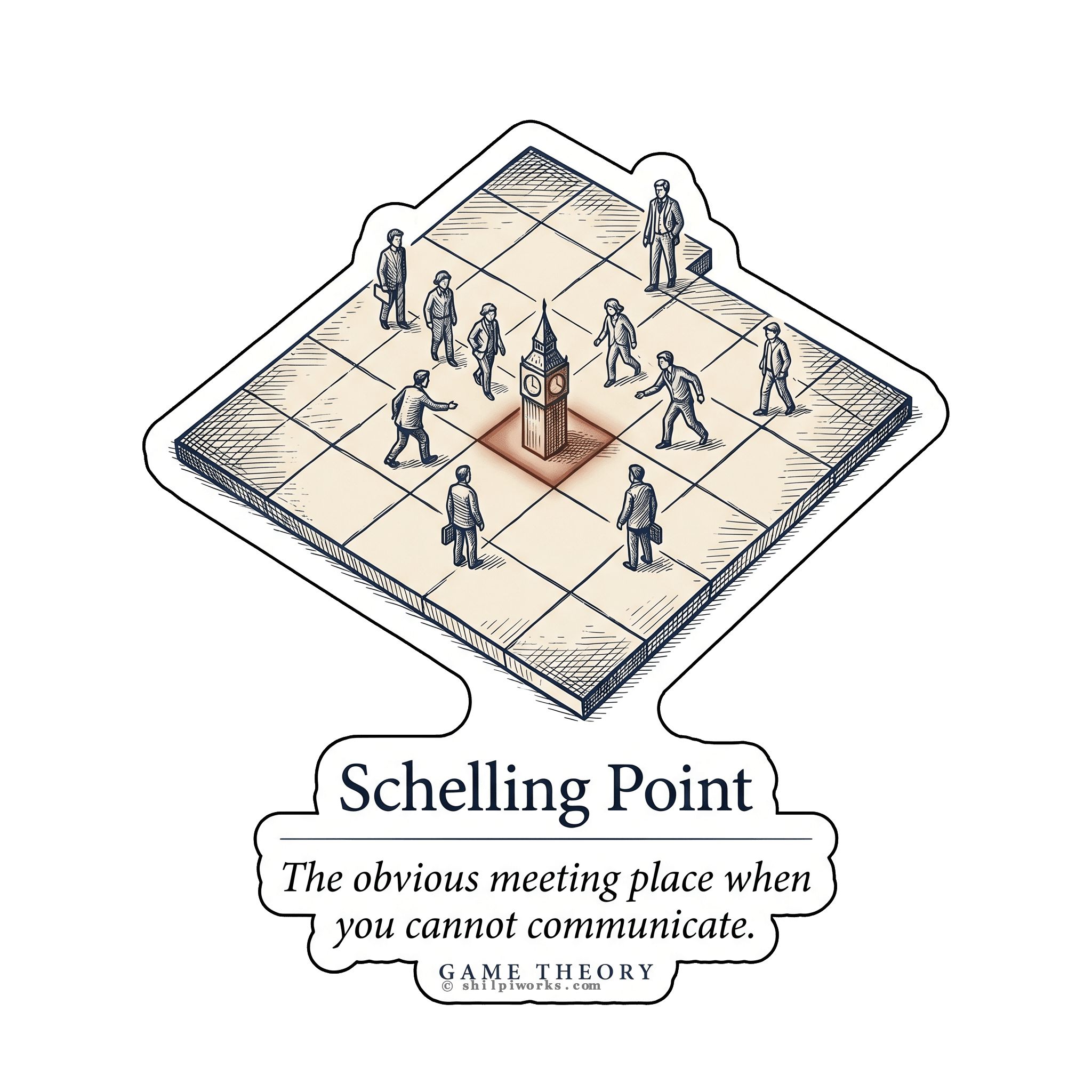 Schelling Point: The Obvious Meeting Place