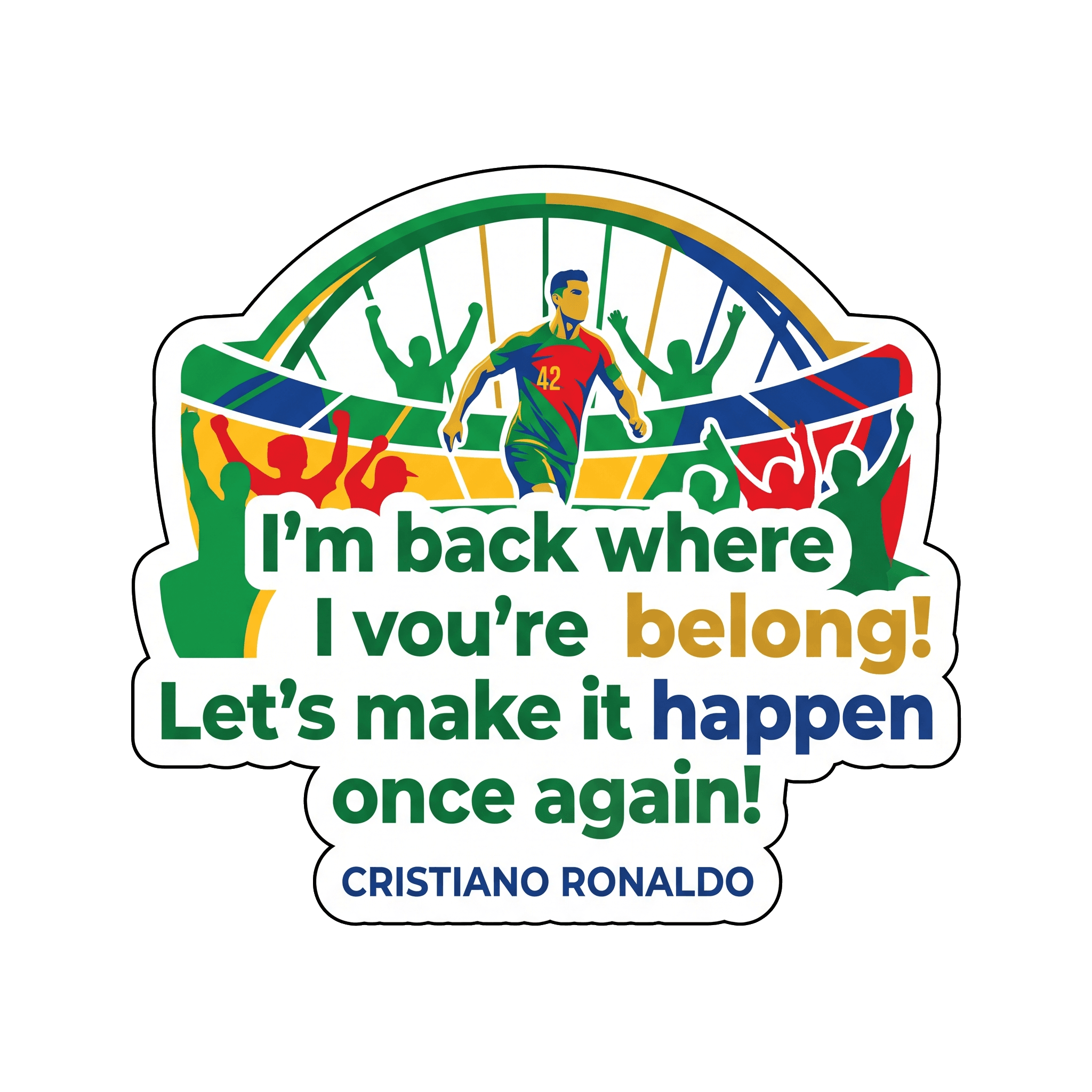 Ronaldo's World Cup Comeback Sticker