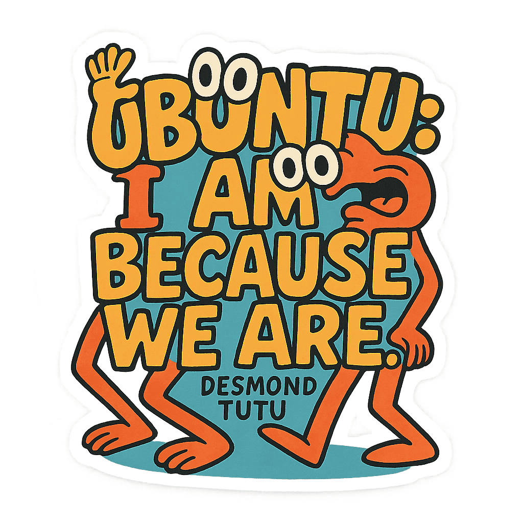 Ubuntu I Am Because We Are Desmond Tutu Message