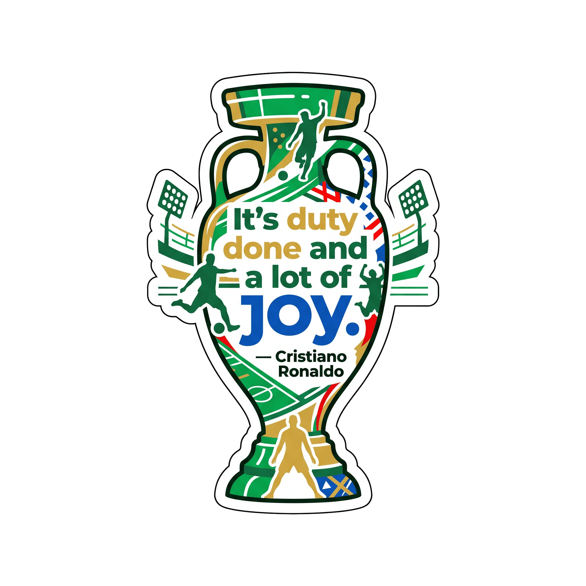Ronaldo's Joyful Duty Football Inspiration