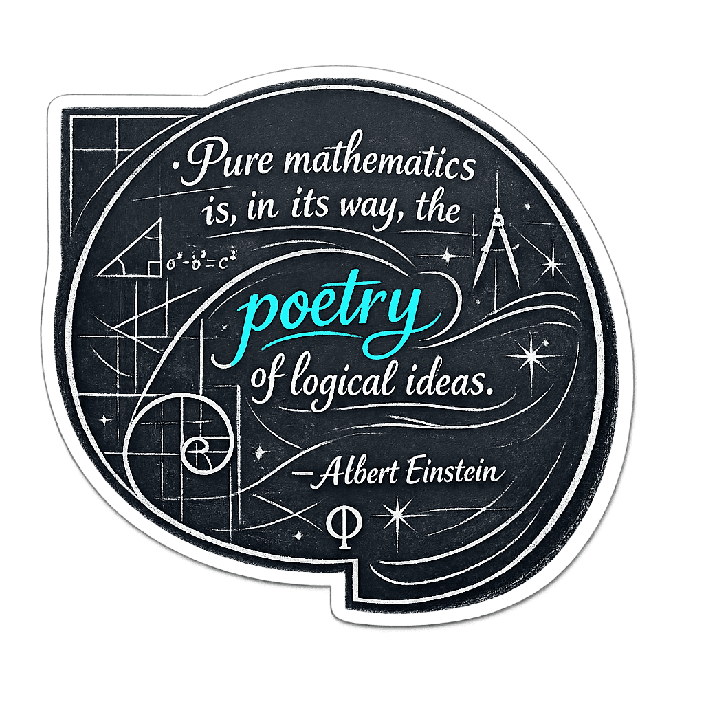 Einstein's Mathematics & Poetry of Logic