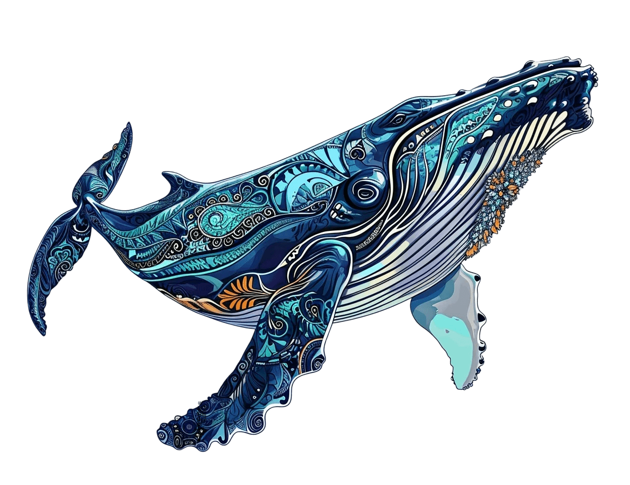 Artistic Whale - Nature Inspired