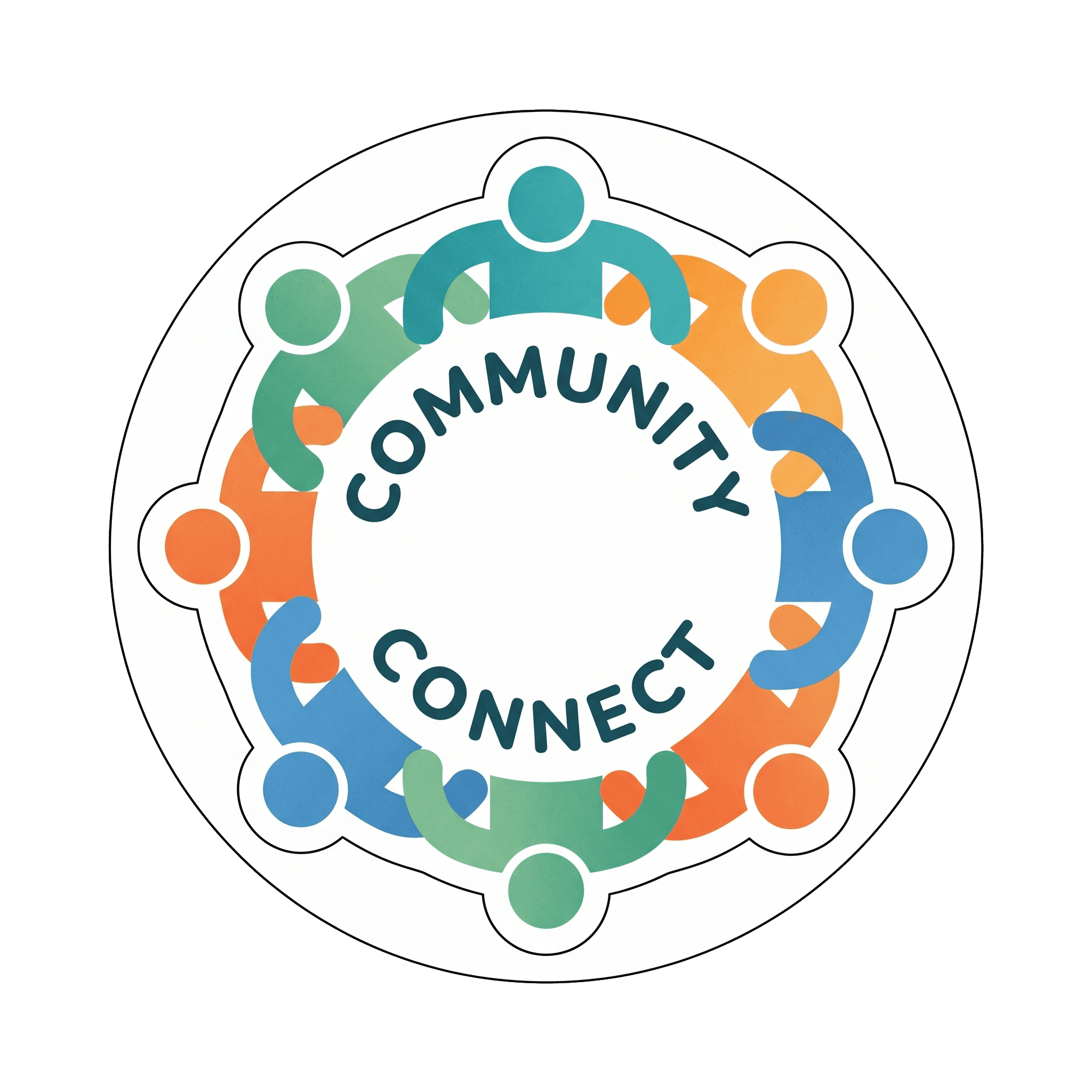 Community Connection Circle Emblem