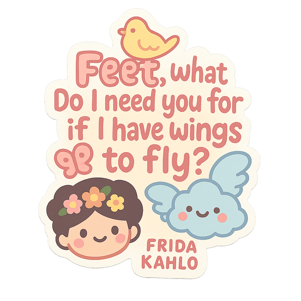 Frida Kahlo Wings to Fly Empowerment