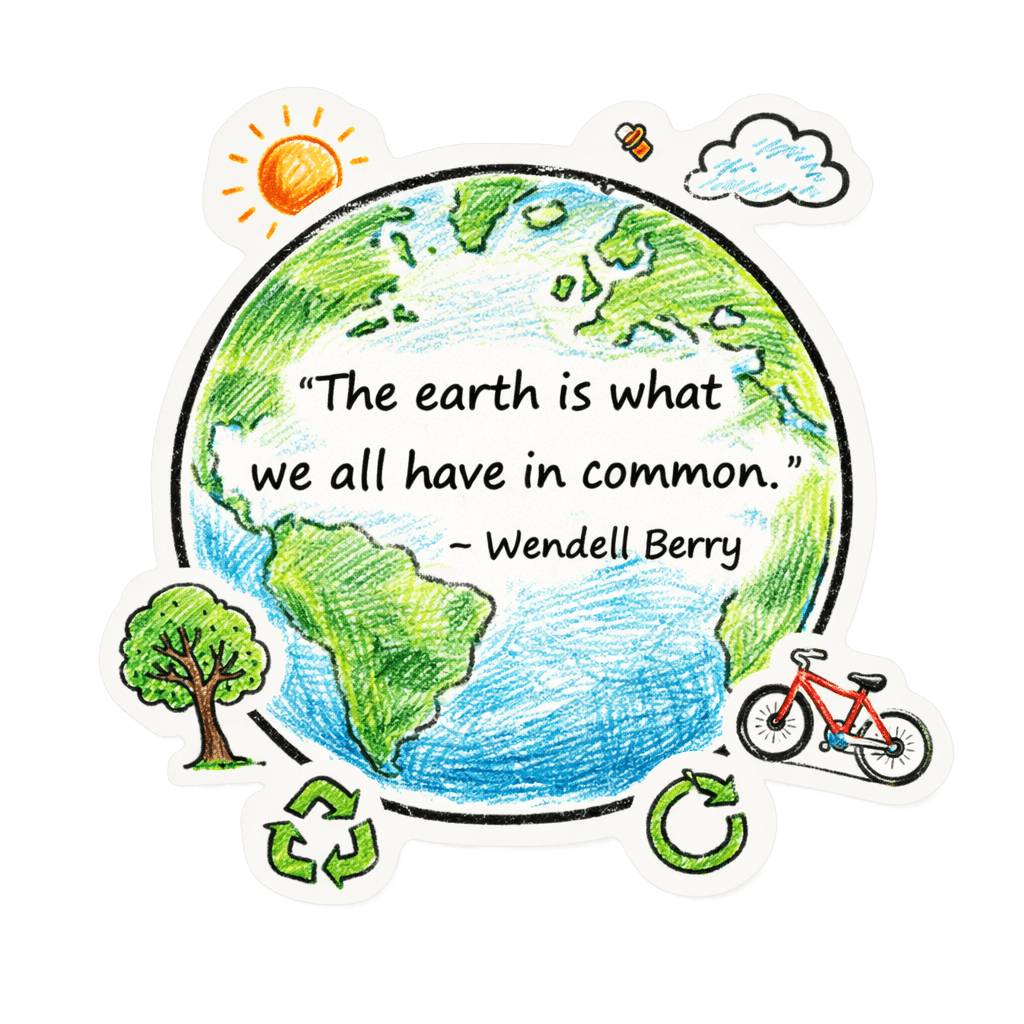 Eco-Friendly Earth Quote