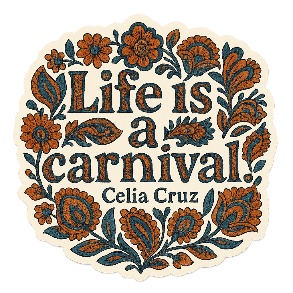 Celia Cruz 'Life is a Carnival' Floral Inspiration