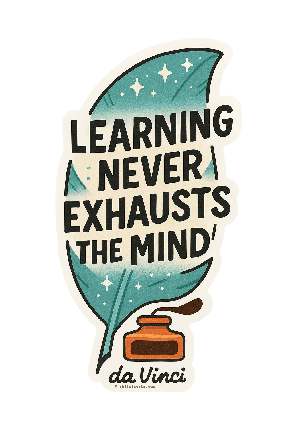 Inspirational Learning Quote Leaf