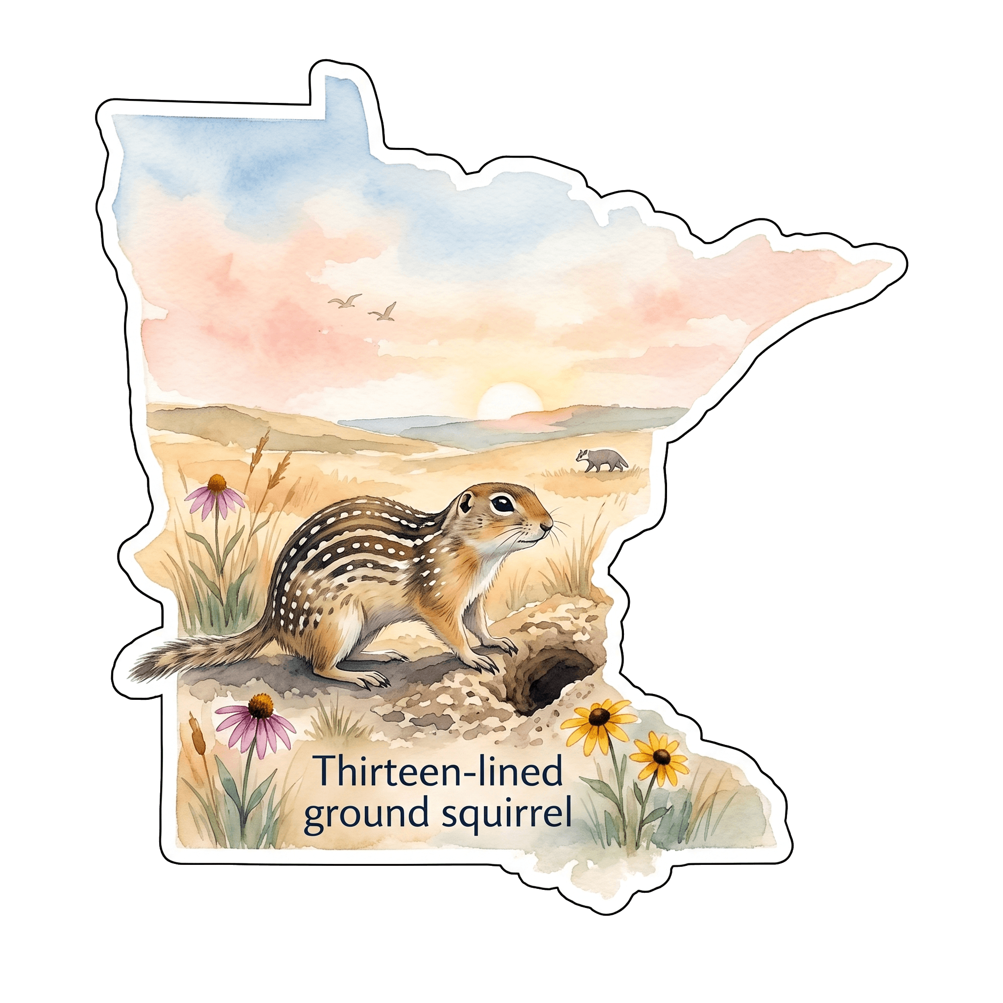 Thirteen-lined ground squirrel: The Picket-Pin Sentinel