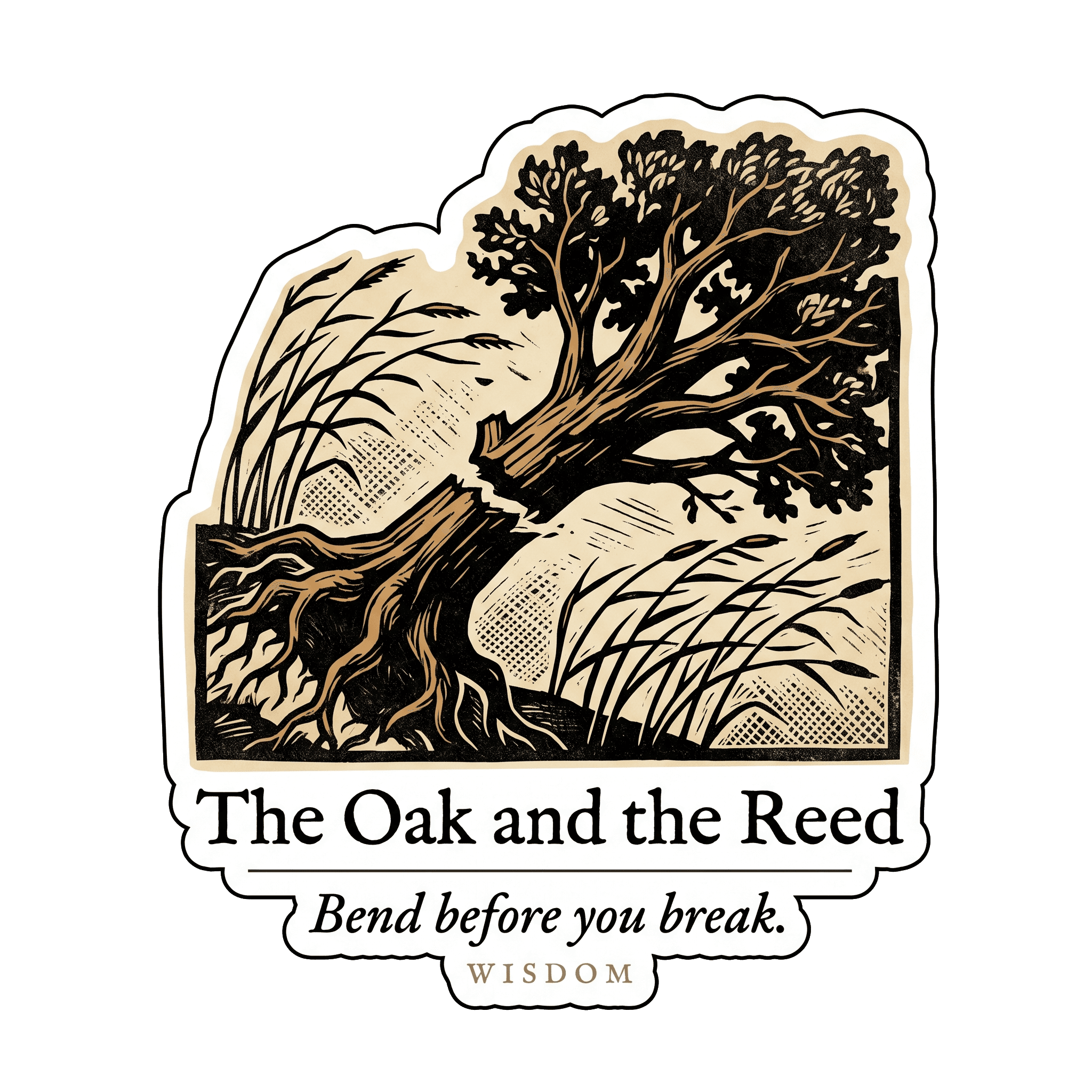The Oak and the Reed Fable: Adaptability Wisdom
