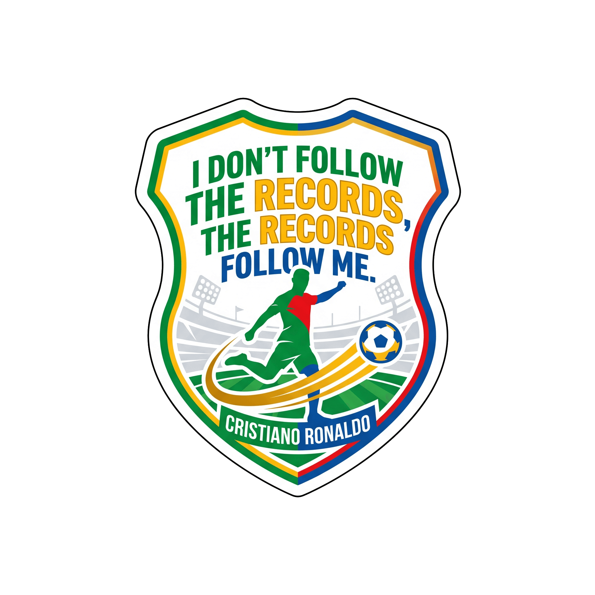 Records Follow Me Ronaldo Decal