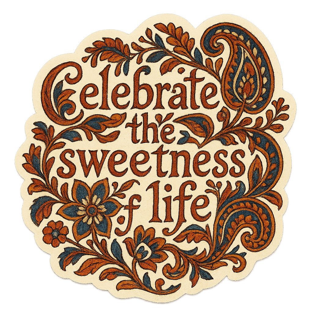 Rumi's Celebrate Life Botanical Scroll