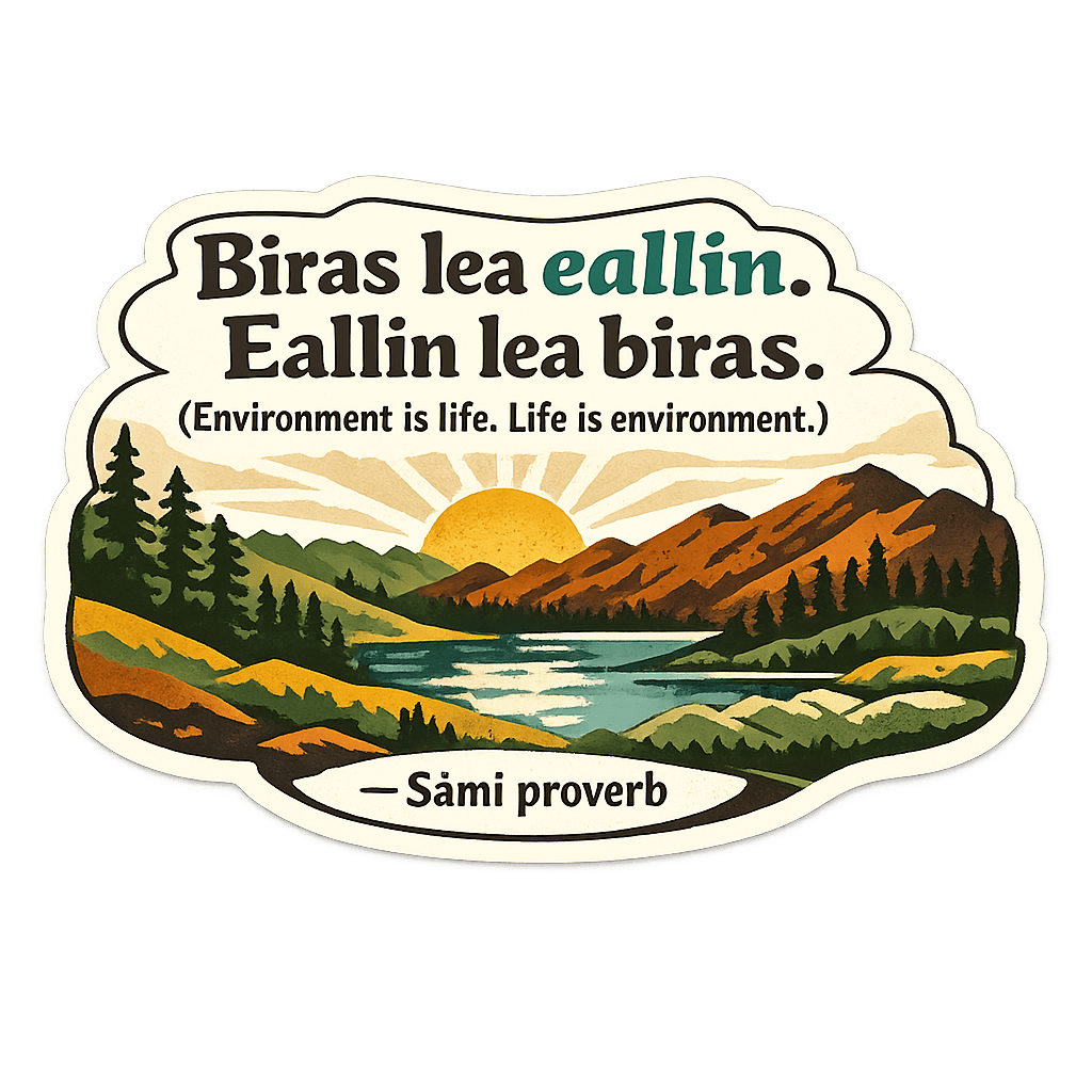 Sámi Proverb: Life & Environment Intertwined Wisdom