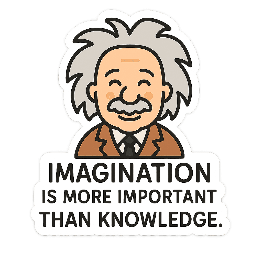 Einstein Imagination Quote Graphic