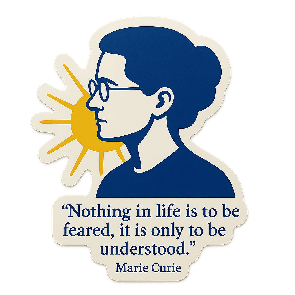 Marie Curie Quote Art