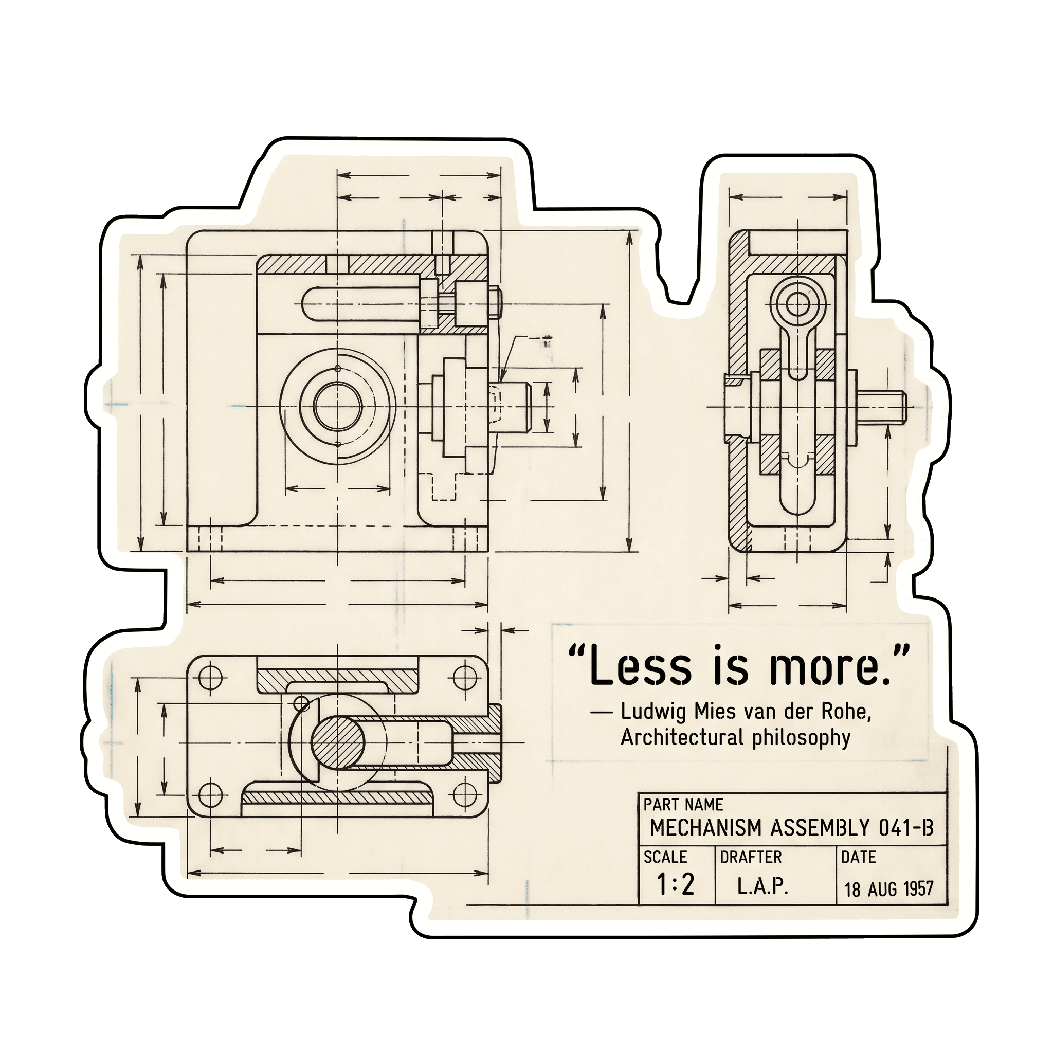 Mies van der Rohe: Less is More Engineering Blueprint