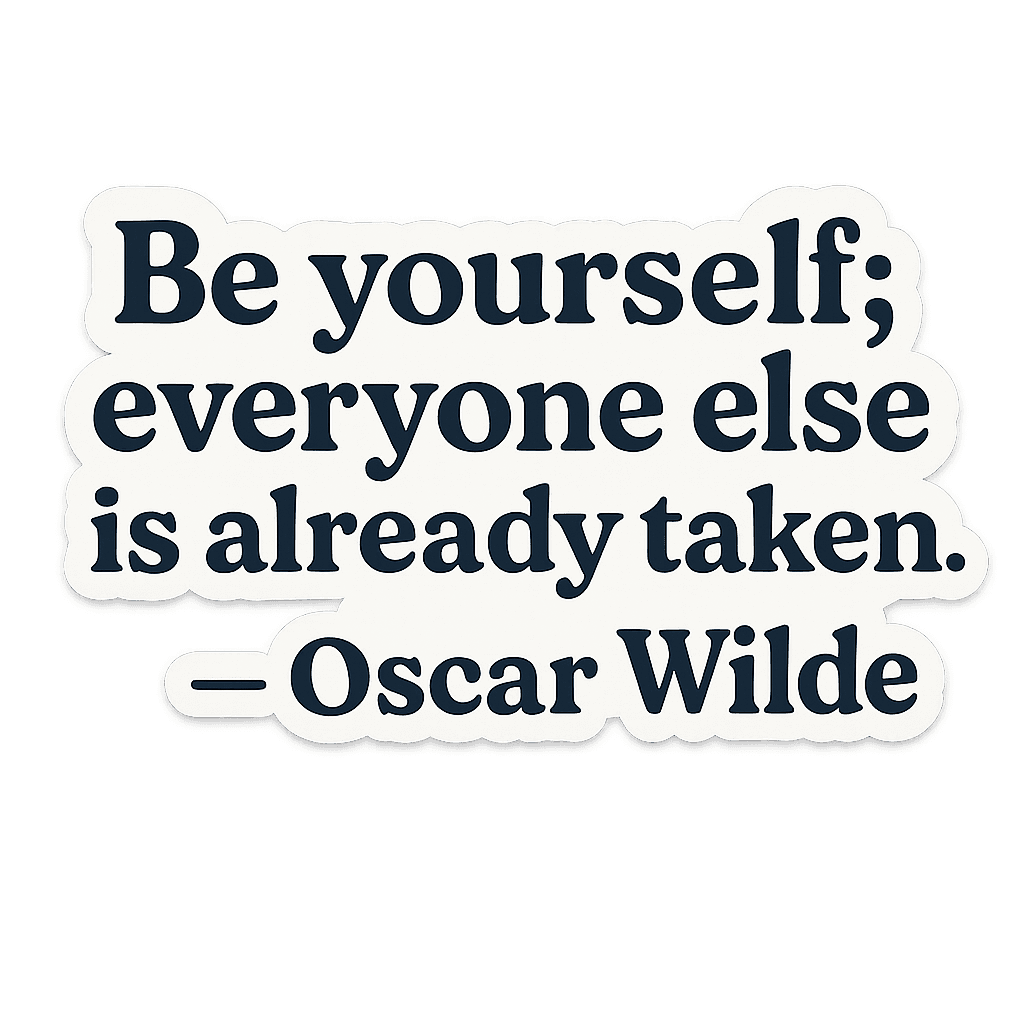 Oscar Wilde Quote Decoration
