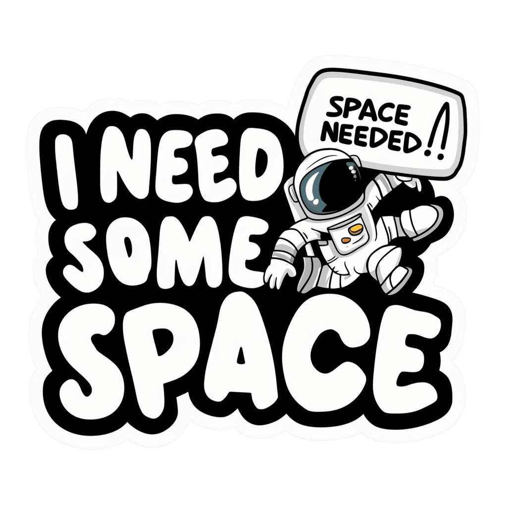 Funny Astronaut Space - I Need Some Space