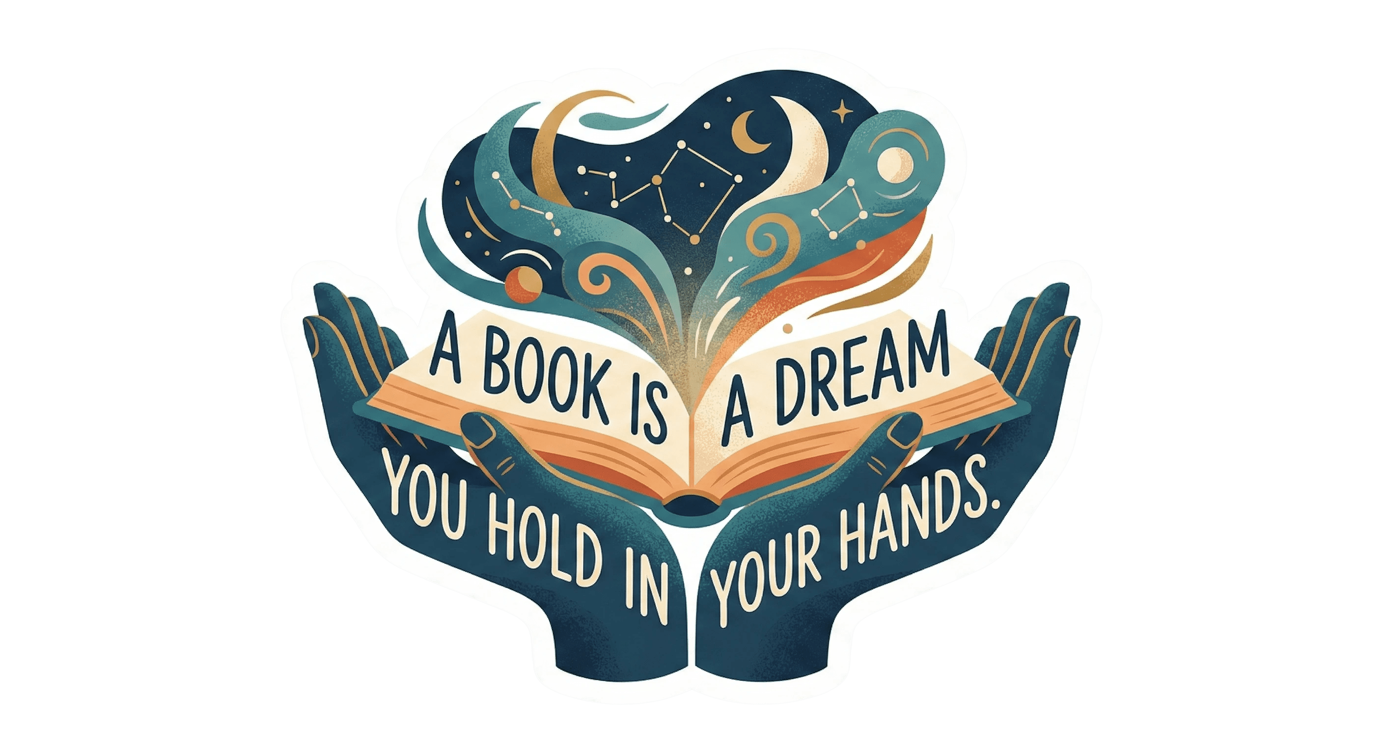 Inspirational Book Dream Hands